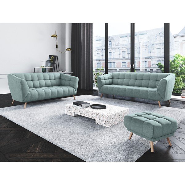 Canapea Interieurs 86 Étoile, 170 cm, albastru deschis-image-1