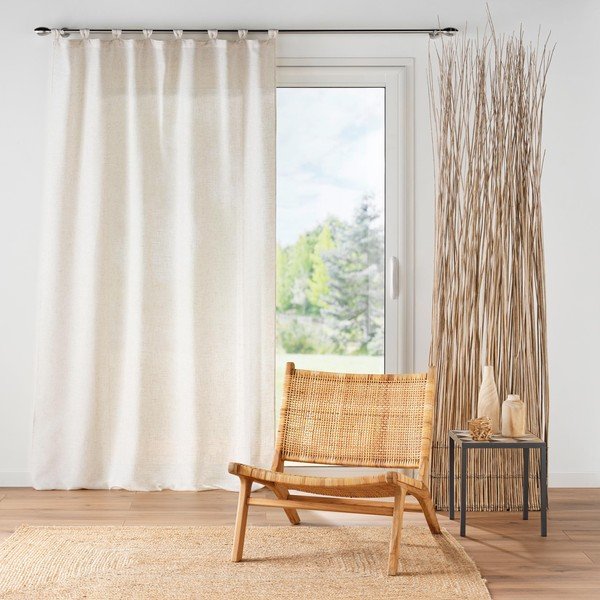 Draperie crem 140x240 cm Pauline – douceur d'intérieur-image-1