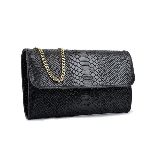 Gentuță din piele Isabella Rhea Dilay, negru-image-2
