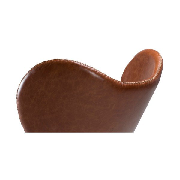Fotoliu din piele DAN-FORM Denmark Butterfly, maro-image-4