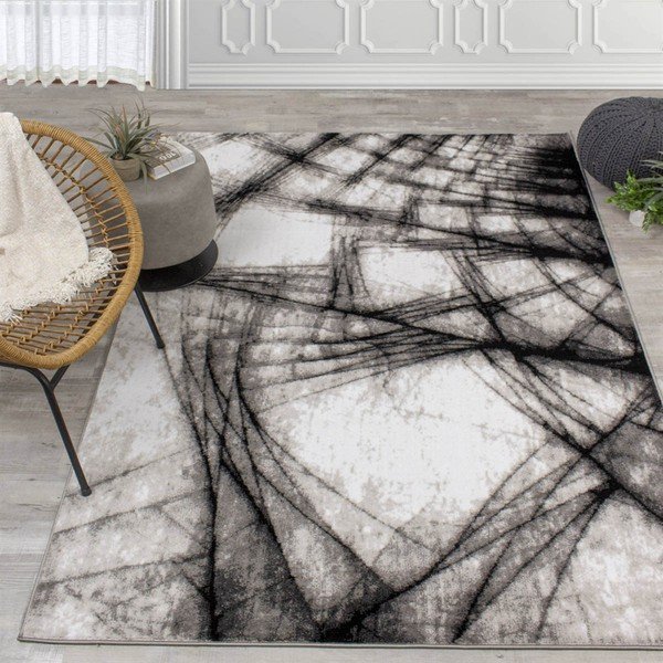 Covor Webtappeti Manhattan Broadway, 120 x 160 cm, gri-negru-image-1