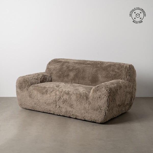 Canapea maro 185 cm Teddy – Ixia-image-1