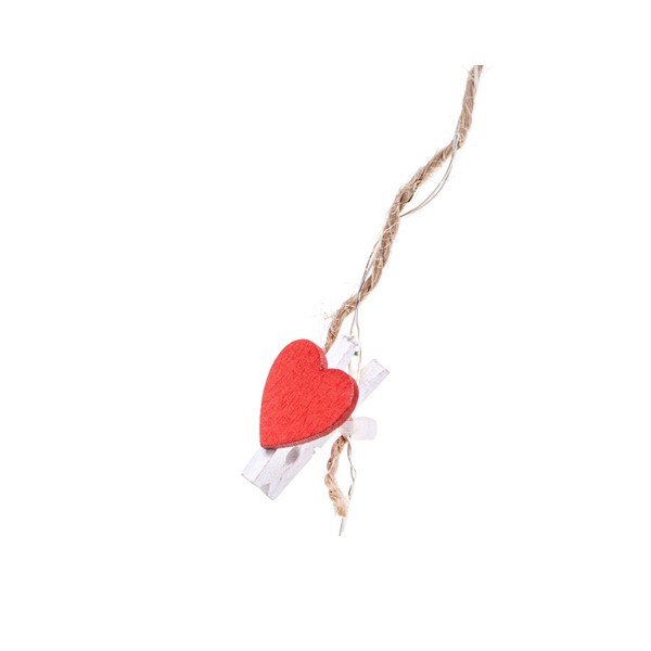 Ghirlandă luminoasă cu LED DecoKing Hearts 10 becuri, lungime 1,4 m-image-3