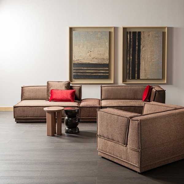 Măsuță auxiliară rotundă cu aspect lucios ø 40 cm Orivo – WOOOD-image-1