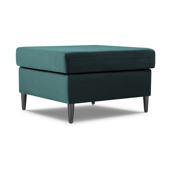 Taburet petrol cu tapițerie din catifea Kyoto – Cosmopolitan Design-image-1