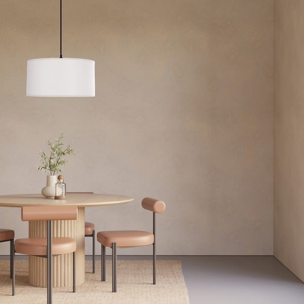 Lustră albă cu abajur textil ø 40 cm Shanti – Candellux Lighting-image-2