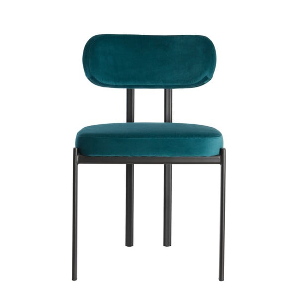 Scaune de dining în culoarea petrol 2 buc. din catifea Sonja – Light & Living-image-3