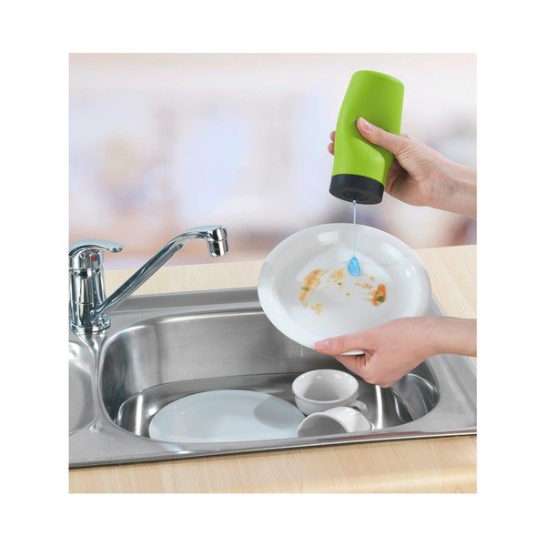 Dozator pentru detergenți Wenko Squeeze, 250 ml, verde-image-1