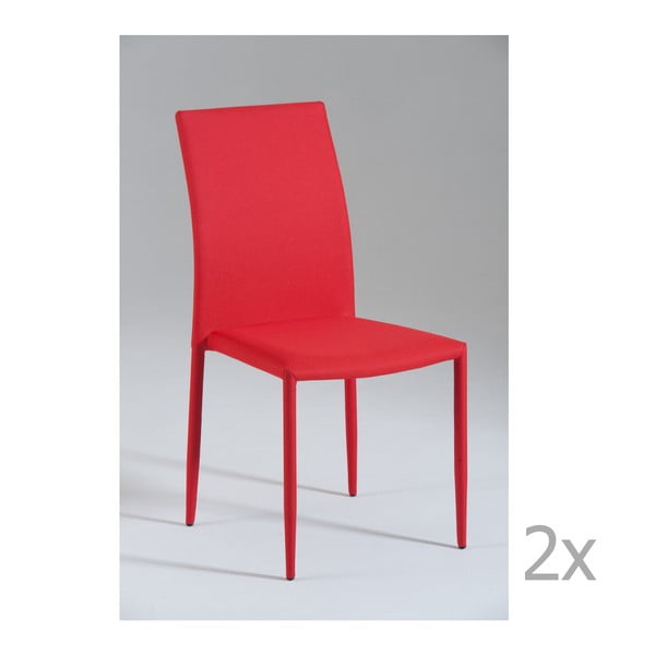 Set 2 scaune Castagnetti Fabi, roșu