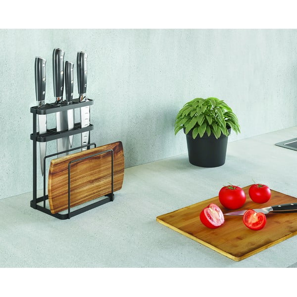 Suport pentru ustensile de bucătărie  din oțel inoxidabil Tokyo Lava – Metaltex-image-1