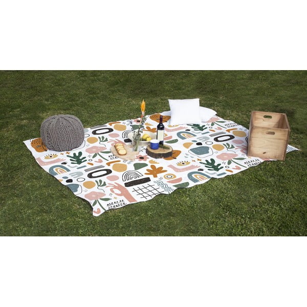 Pătură de picnic cu amestec de bumbac Really Nice Things Create, 140 x 170 cm