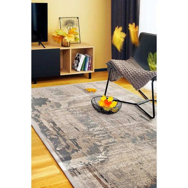 Covor cu 2 fețe Narma Nedrema, 100 x 160 cm, maro-image-3