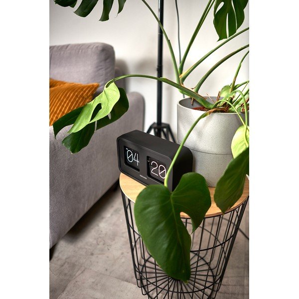 Ceas de birou Karlsson Bold Flip, negru-image-1