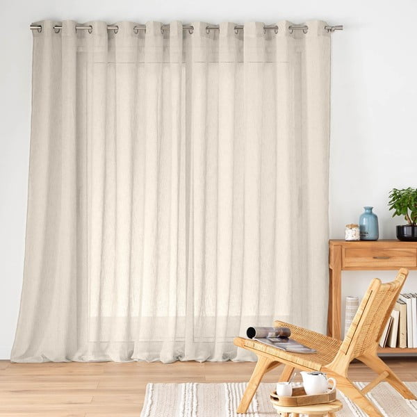 Perdea în culoare naturală 400x240 cm Carlin – douceur d'intérieur-image-1