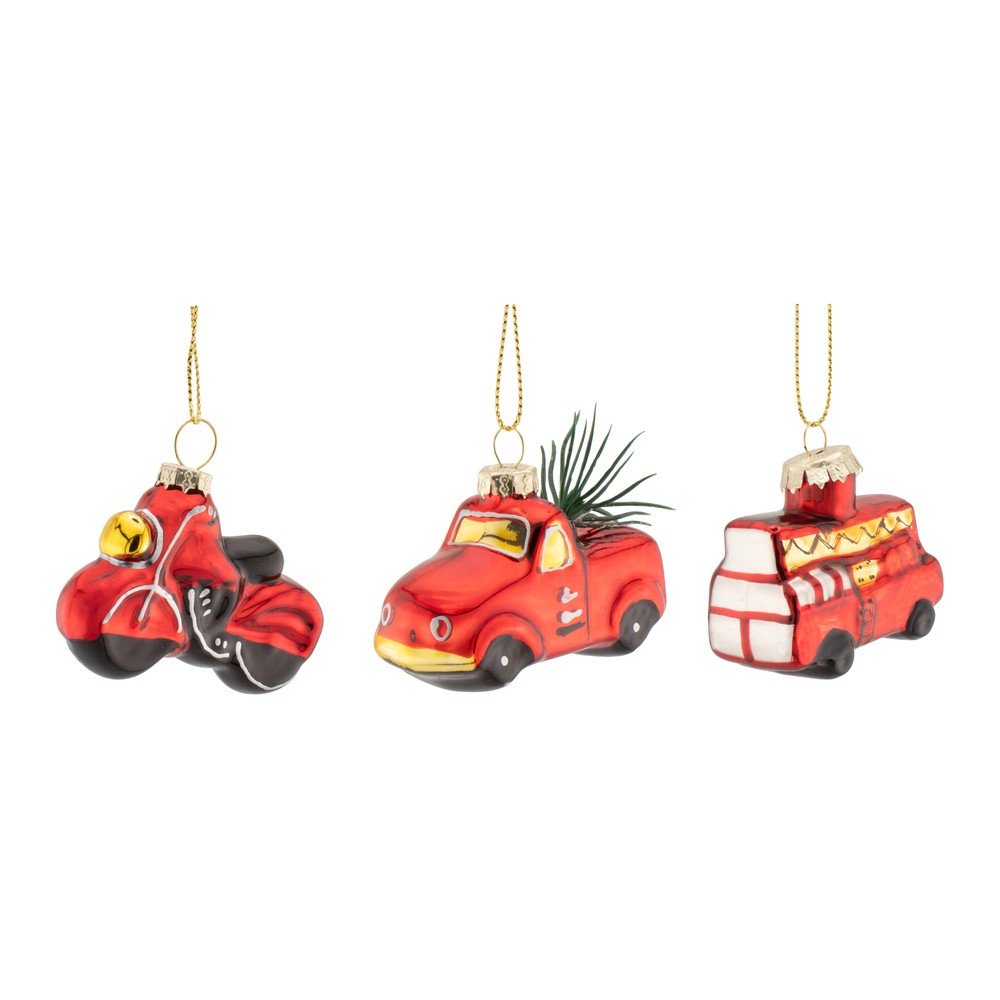 Globuri de Craciun 3 buc. din sticla 3 cm Transport – Sass & Belle