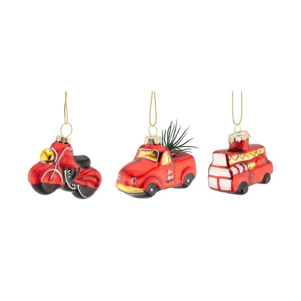 Globuri de Crăciun 3 buc. din sticlă 3 cm Transport – Sass & Belle