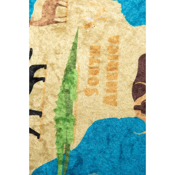 Covor antiderapant pentru copii Conceptum Hypnose Map, 100 x 160 cm, albastru-image-3