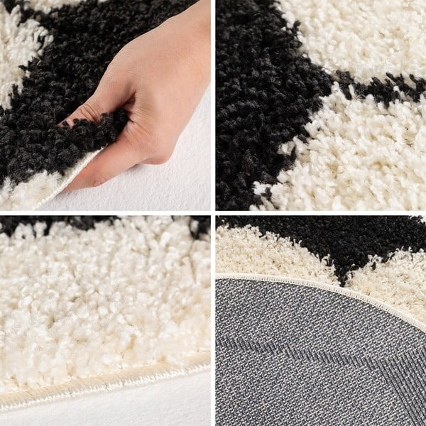 Covor pentru copii negru/crem ø 100 cm Fun – Ayyildiz Carpets-image-3