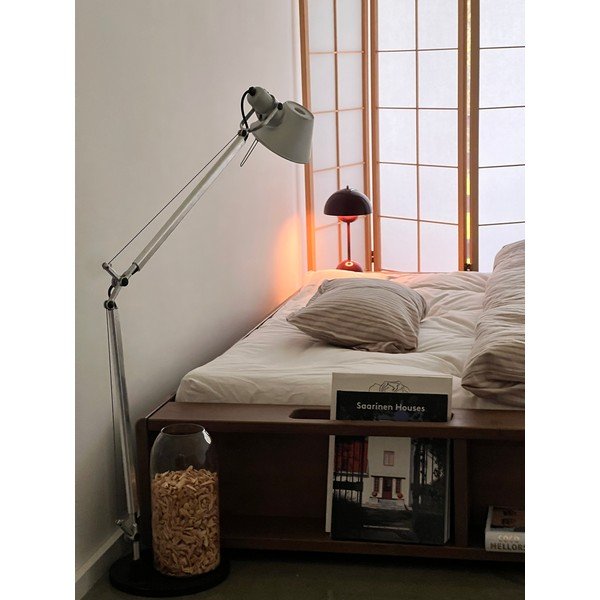 Pat matrimonial maro din lemn masiv de pin cu somieră 180x200 cm Ziggy – Karup Design-image-4