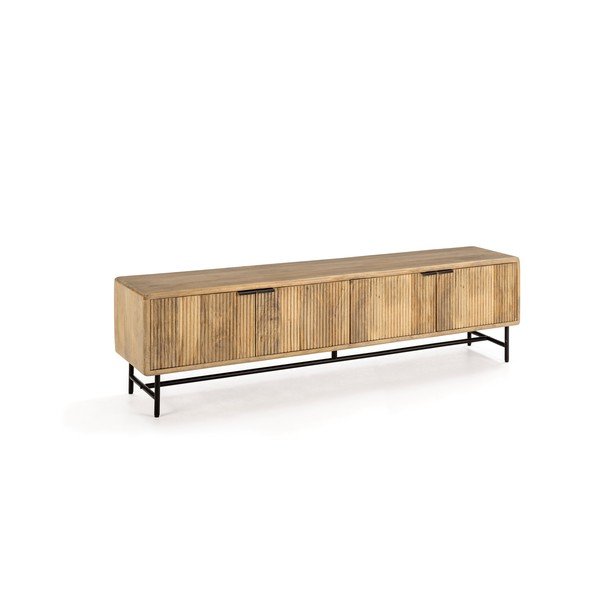 Comodă TV în culoare naturală din lemn de mango 190x50x40 cm Mundra – MOME-image-2