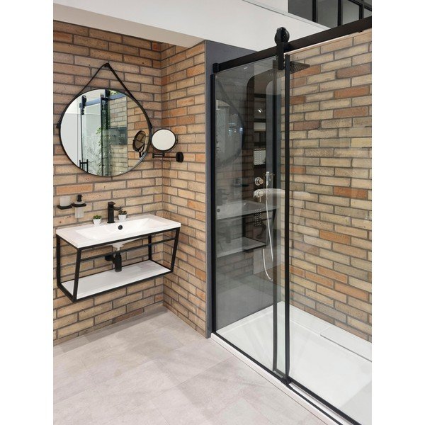 Suport pentru chiuvetă alb/negru suspendat din oțel 60x40 cm Ska – Sapho-image-1