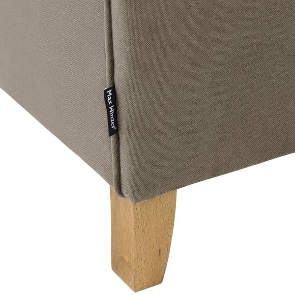 Canapea din catifea Max Winzer Lorris, 139 cm, maro-image-1