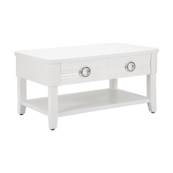 Măsuță de cafea albă din lemn masiv de brad 60x90 cm Shine – Mauro Ferretti-image-2