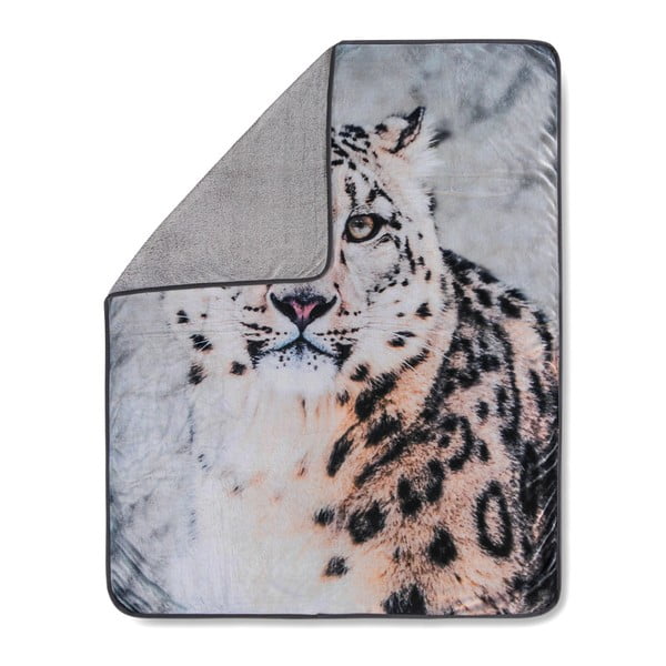 Pătură Muller Textiels Snow Leopard Grey, 130 x 160 cm