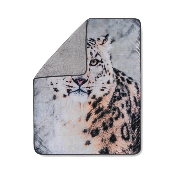 Pătură Muller Textiels Snow Leopard Grey, 130 x 160 cm
