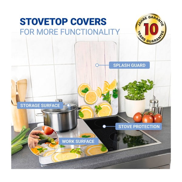 Protecții de aragaz 2 buc. din sticlă temperată 52x30 cm Lemons – Wenko-image-3