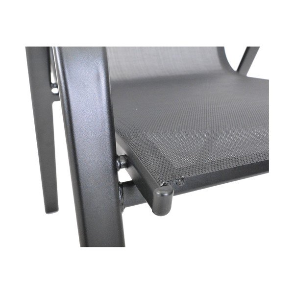 Scaun de grădină negru din metal Sofie – Rojaplast-image-2