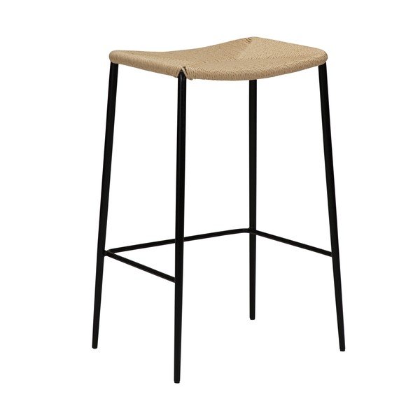 Scaun bar DAN-FORM Denmark Stiletto, bej - natural, înălțime 68 cm-image-3