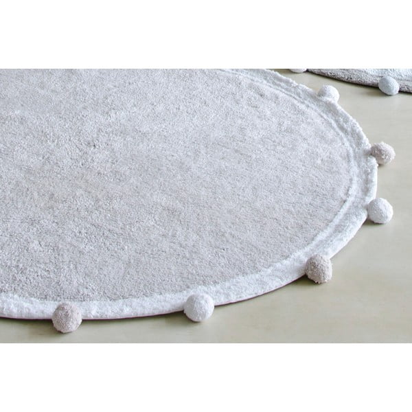 Covor pentru copii gri deschis lavabil/țesut manual din bumbac ø120 cm Bubbly – Lorena Canals-image-4