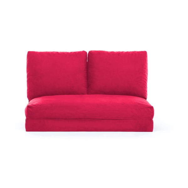 Canapea roșie/roz extensibilă 120 cm Taida – Artie