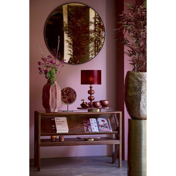 Masă consolă în culoare naturală cu blat din sticlă 41x119 cm Yuki – Light & Living-image-2