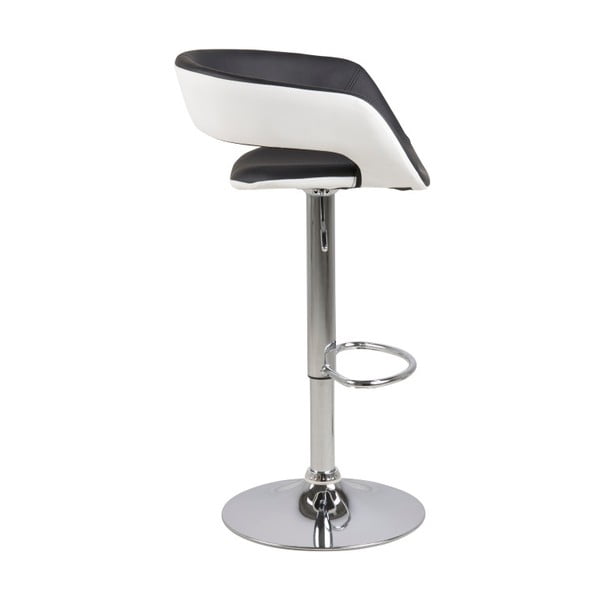 Set 2 scaune de bar Actona Grace, alb - negru-image-2