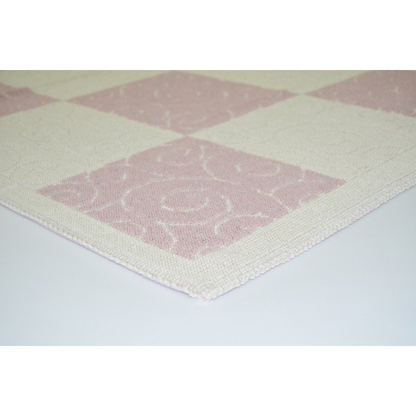 Covor rezistent Patchwork, 160x230 cm, roz-image-2