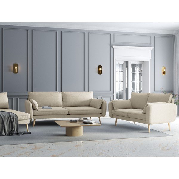 Canapea Kooko Home Lento, 228 cm, bej-image-1