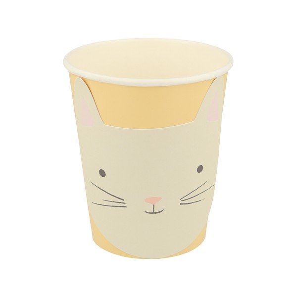 Pahare de unică folosință 8 buc. din hârtie Cat – Meri Meri-image-4