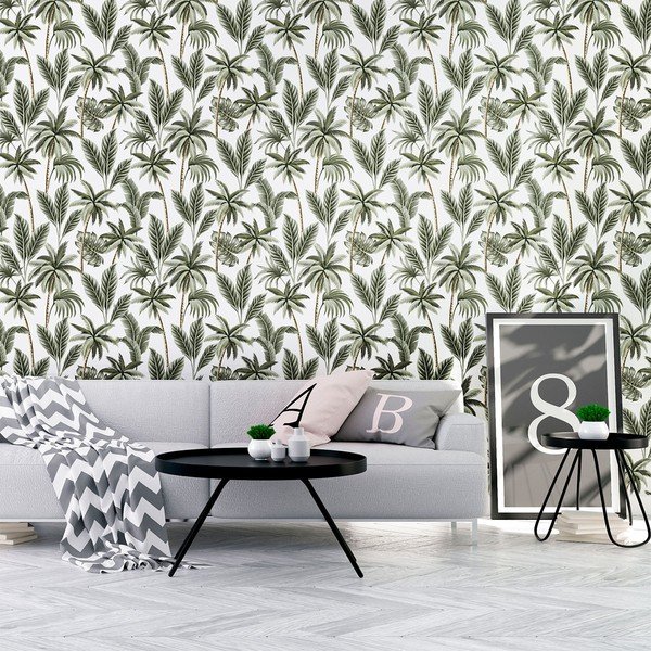 Autocolant decorativ pentru perete Ambiance Leaves, 60 x 60 cm-image-1