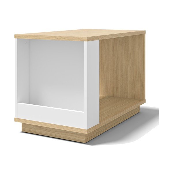 Măsuță auxiliară cu aspect de lemn de stejar 70x40 cm Ella - TemaHome-image-3