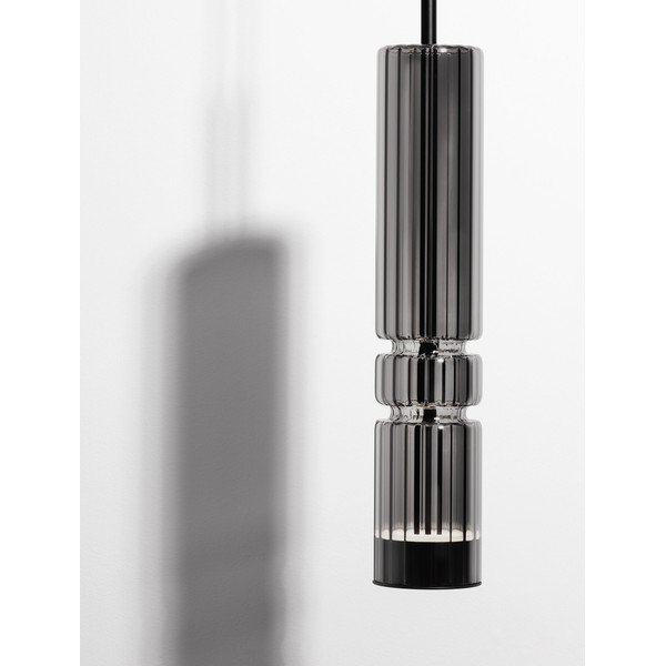 Lustră gri LED din sticlă ø 8 cm Bento – Nova Luce-image-4