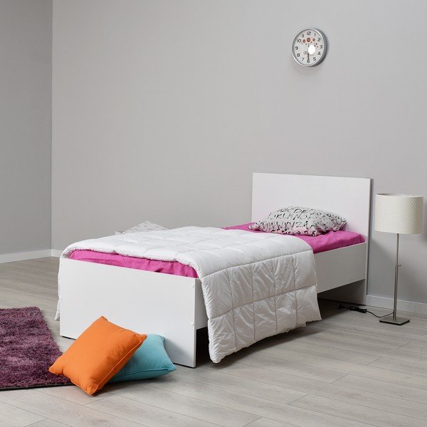 Pat alb 90x190 cm KRY – Kalune Design-image-1
