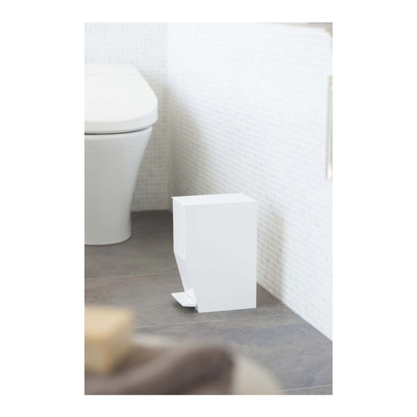 Coș de gunoi alb cu pedală din plastic 3,9 l Tower – YAMAZAKI-image-1