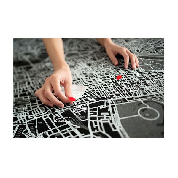 Hartă a Europei de perete Palomar Pin World, 100 x 80 cm, negru-image-4