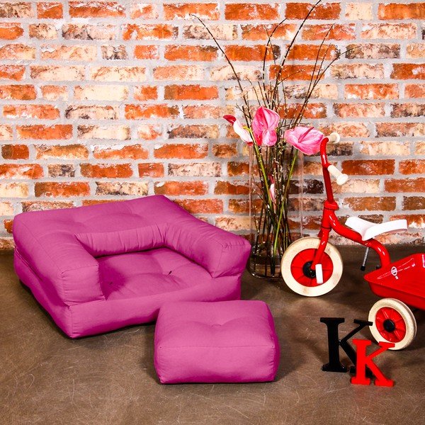 Fotoliu pentru copii Karup Baby Cube Pink-image-1