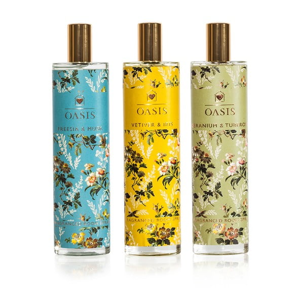 Set 3 spray-uri parfumate de interior Bahoma London Oasis Leighton