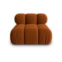 Modul pentru canapea portocaliu cu tapițerie din catifea (de mijloc) Bellis – Micadoni Home