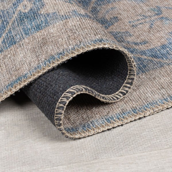 Covor albastru lavabil 115x170 cm Orelia Global – Flair Rugs-image-2