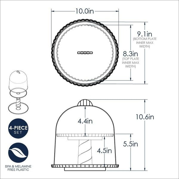 Platou supraetajat cu capac Nordic Ware-image-2